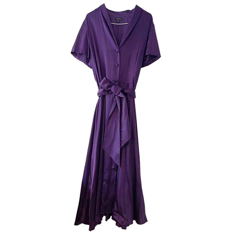 J. Peterman Purple Maxi Sundress with Flutter Sleeves - Picture 2 of 9